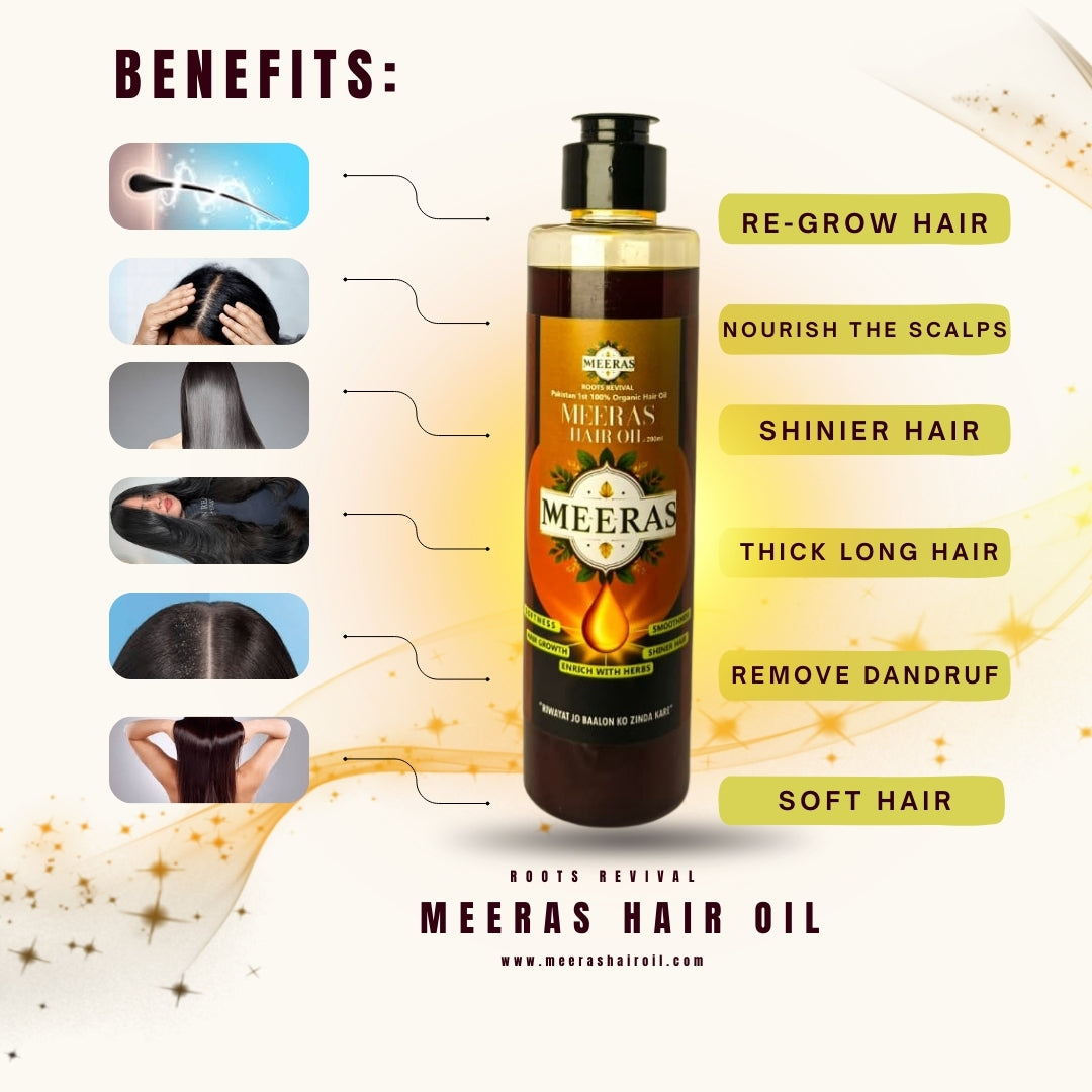 MEERAS HAIR OIL 120ml | Onion Extract
